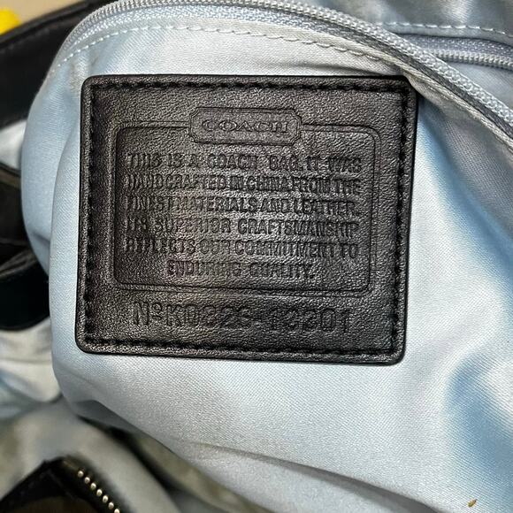 Coach Black Satchel Bag with Silver Hardware – Good Preowned Condition - Picture 2 of 12